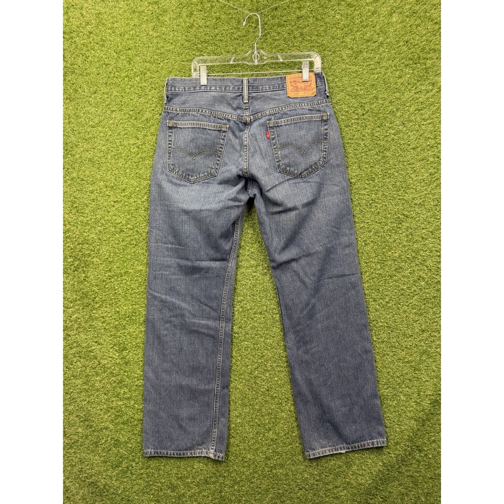 Levis 569 Jeans Mens 34x34 Blue Relaxed Straight Fit Dark Wash Denim Workwear